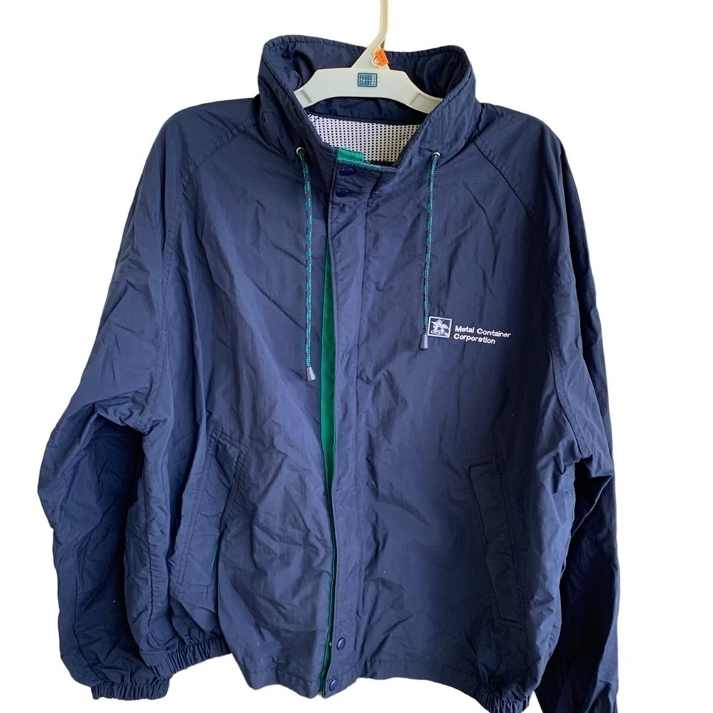 Vintage Budweiser Metal Container Corporation Jacket Adult Size XL Coat